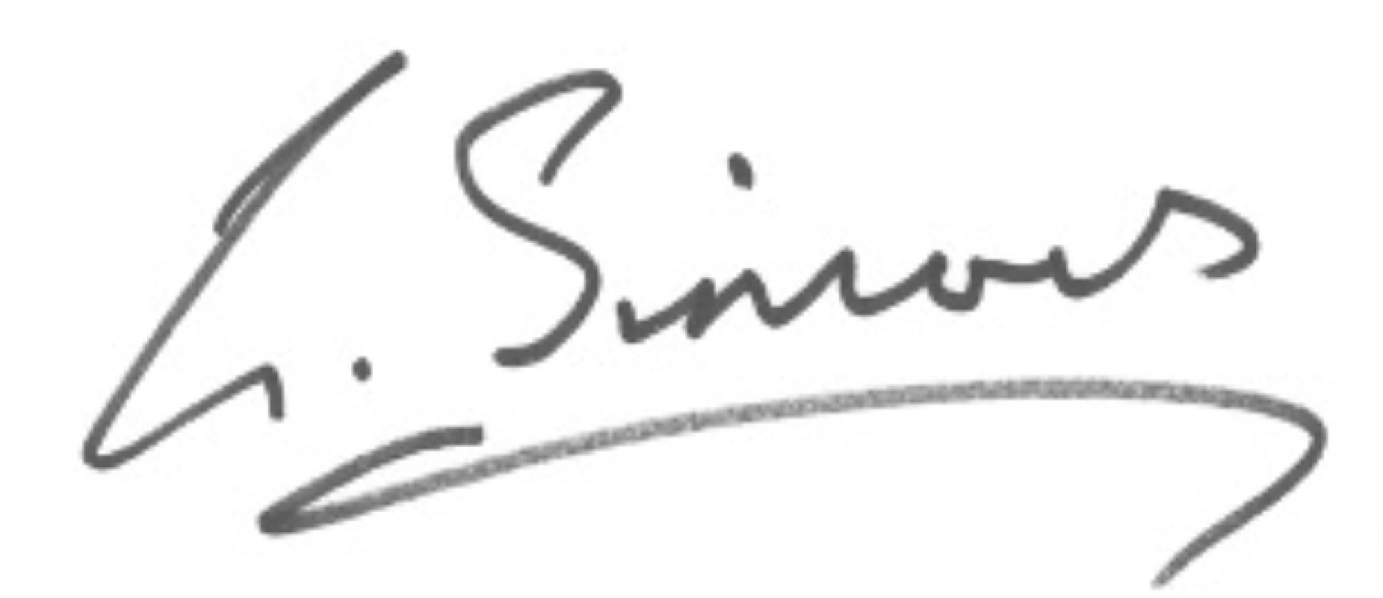 signature of Gerry Simons