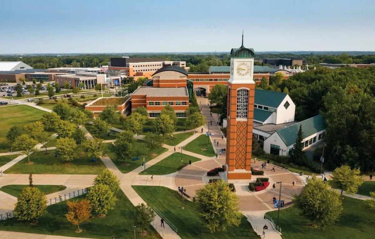 A bird eye view of the beautiful Allendale campus!