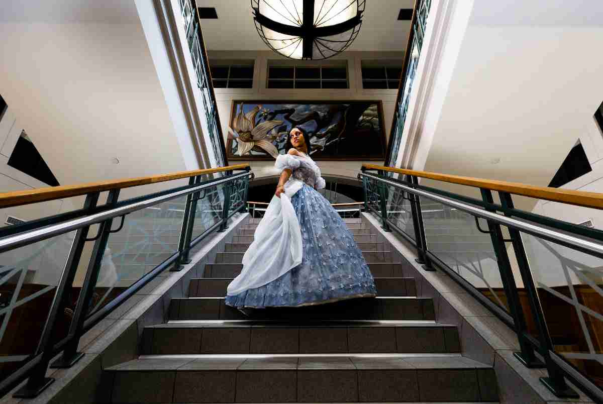 Cinderella on a flight of stairs