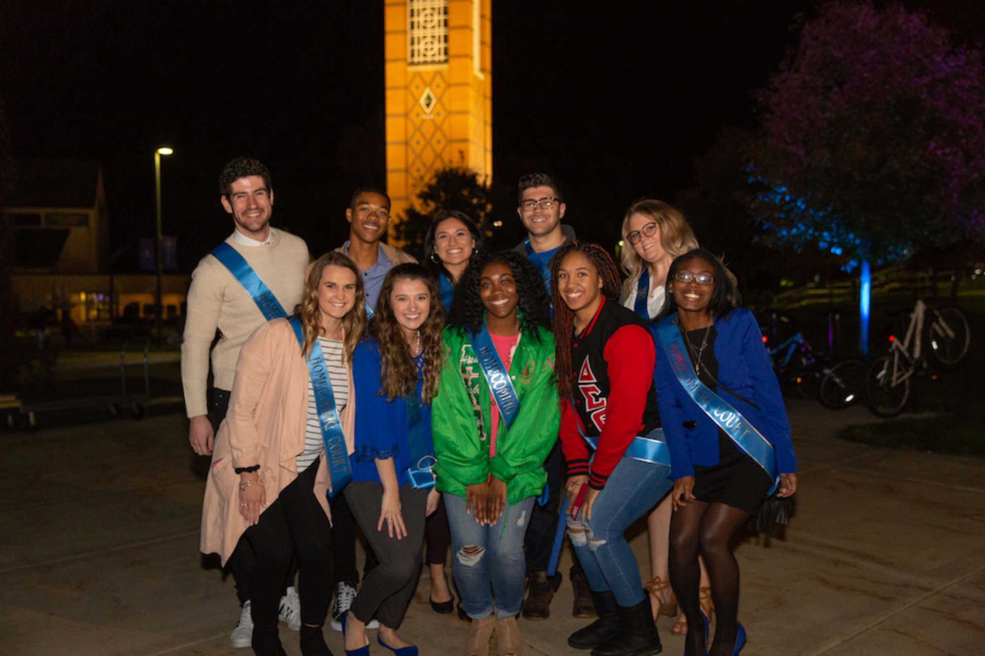 Those elected for Homecoming Royal posing for a picture