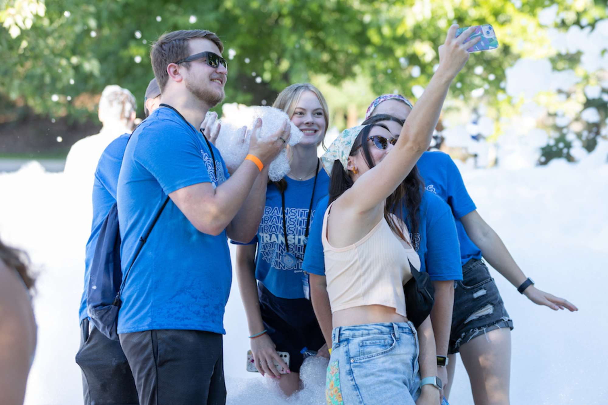 selfie at the laker kickoff welcome week