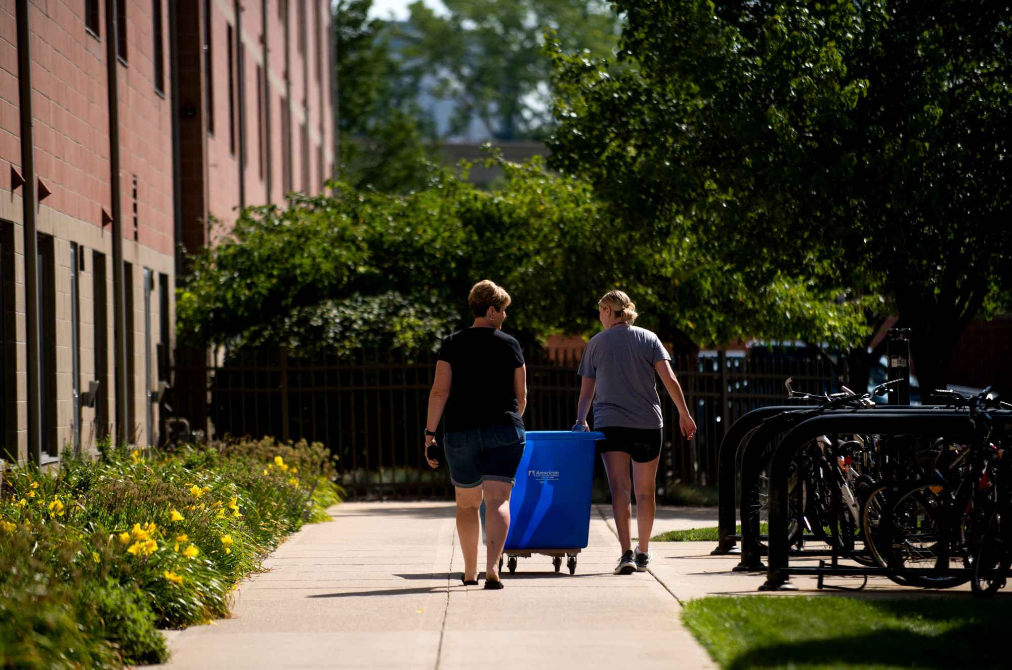 Students moving in 